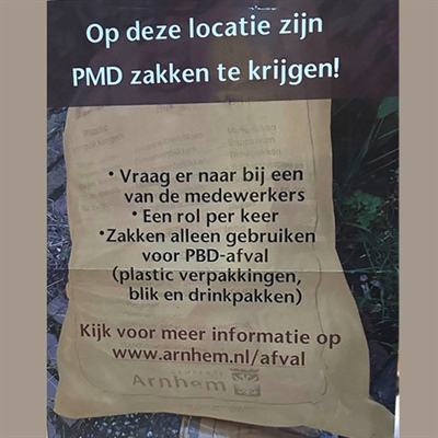 Afhaalpunt PMD-zakken